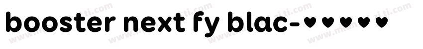 booster next fy blac字体转换